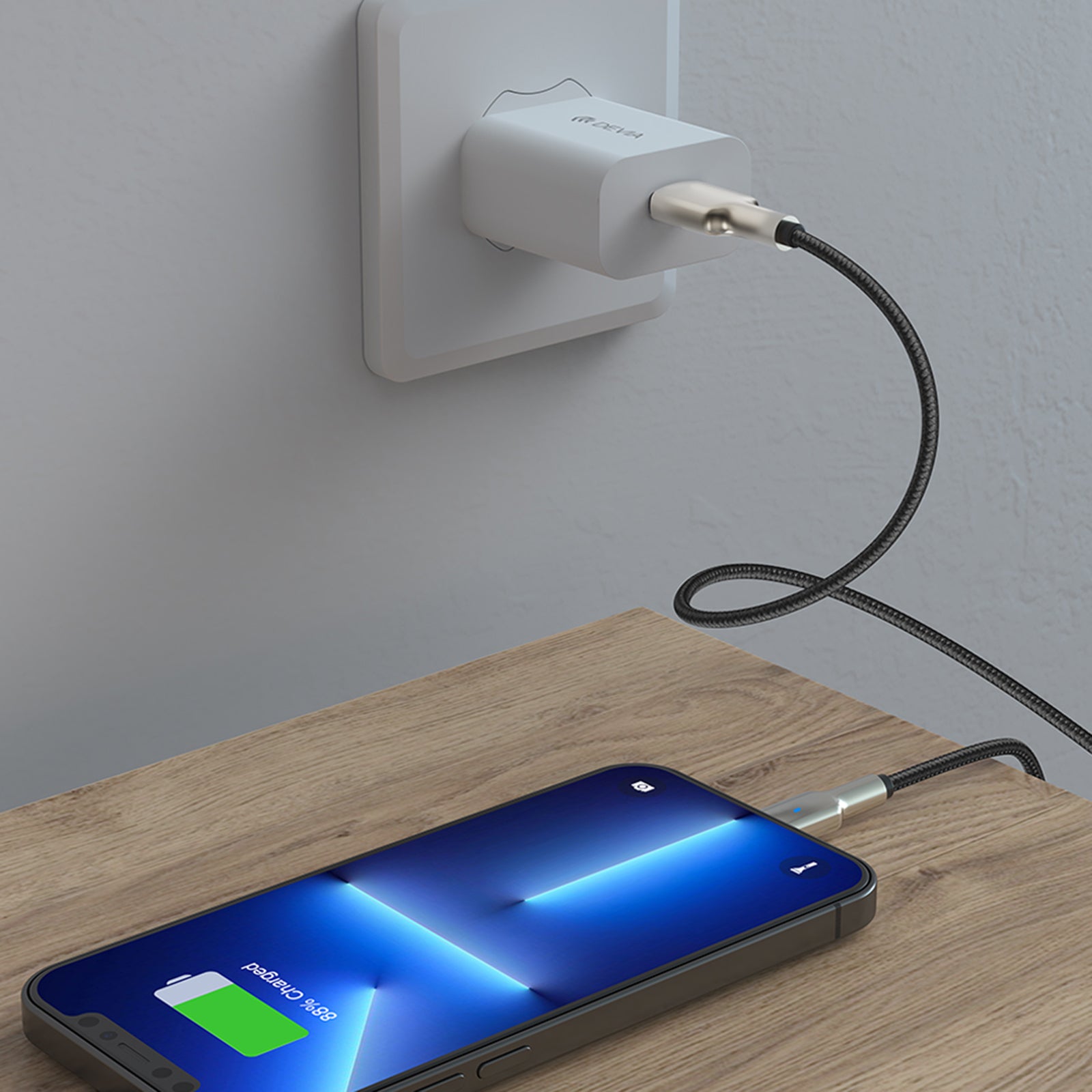 DEVIA Mars Series EC420 1.5m USB-A to Lightning 2.1A Phone Charging Cable Data Sync DEVIA Mars Series EC420 1.5m USB-A to Lightning 2.1A Phone Charging Cable Data Sync